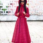 Roter langer Damenmantel, Wintermantel, Damen Wintermantel, Langer Steppmantel, Lange Steppjacke, Damen Steppmantel, Langer Wintermantel, Schwarzer Mantel Etsy.de