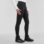 Langlaufhose Tights Damen warm XC S 100 schwarz