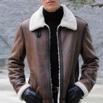 Winter Bikerjacke Mit Fell Herren Bikerjacke Winter Lederjacke Leather Jacket Men Biker Jacke Winter Herren Warme Herren