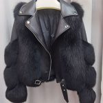 Lederjacke mit Fuchspelz "Eden" Echtpelz Jacken für Frauen Aria Moda