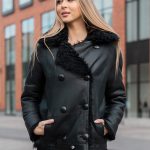 Damen Jacke Dicke Lederjacke Mit Fell Lederjacke Lammfell Biker Jacke Mit Fell Wildleder Lammfelljacke
