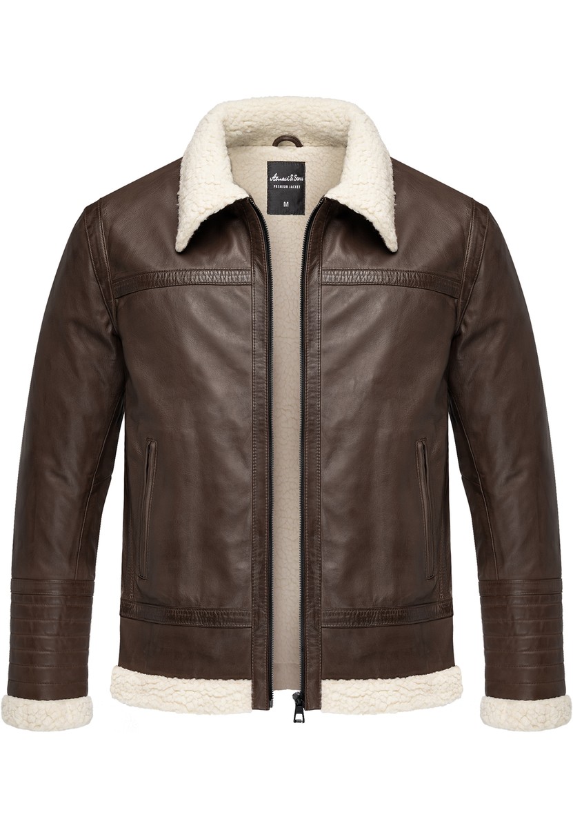 lederjacke-mit-fell-906wld-1.jpg Herren Echtleder Jacke gefüllte Fell Lederjacke 9110 – Bild 1