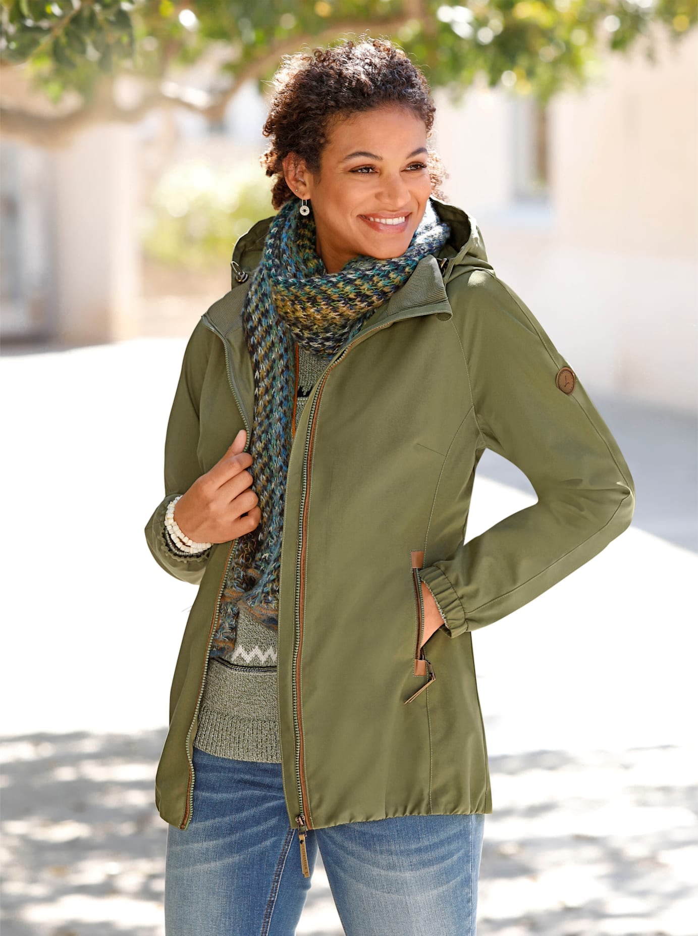 leichte-jacke-damen-006blc-1.jpg Kapuze Leichte Sportliche Sommerjacke Damen Leichte Jacke Damen Bader Damenjacken Sale übergangsjacke Damen – Bild 1