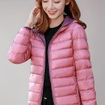 Leichte Daunenjacke Damen Ultraleichte Wende Daunen Steppjacke Damen Puffer Jacke Damen mit Kapuze Leichter Steppmantel Damen Leicht Winter ...