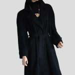 Damenmantel elegant Schwarz (Midi) Arias de Petri