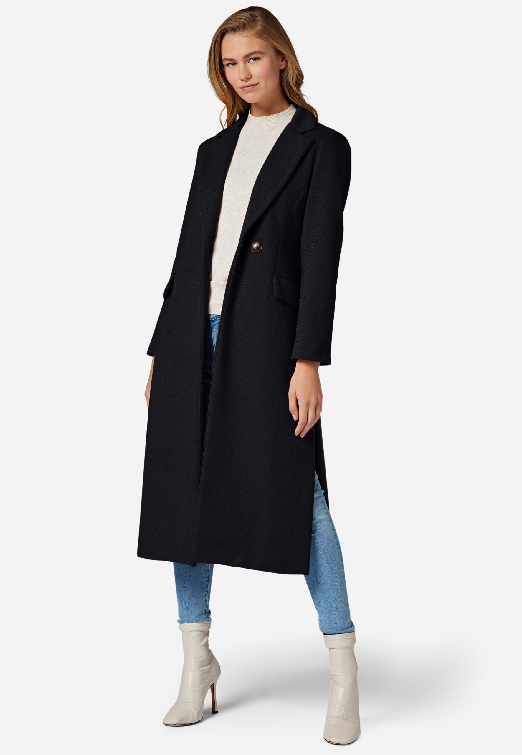 mantel-schwarz-damen-879ovt-1.jpg Ricano GRAZIA Klassischer Mantel schwarz Zalando – Bild 1