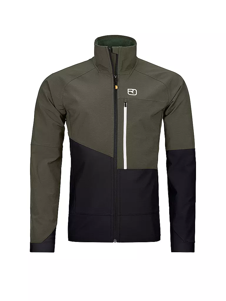 ortovox-jacke-herren-685rzz.webp ORTOVOX Herren Softshelljacke Punta Berrino Olive – Bild 1