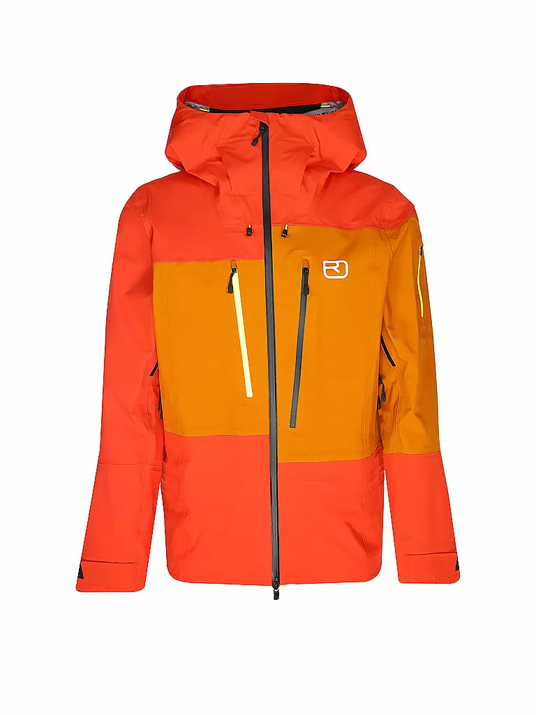 ortovox-jacke-herren-914xkw.webp ORTOVOX Herren Tourenjacke Deep Shell 3L Orange – Bild 1