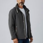 Dry Fashion Funktionsjacke Rostock Herren Outdoor Jacke mit Innenfutter Wasserdicht & Winddicht Atmungsaktiv, Verschweißte Nähte, Abnehmbare & ...