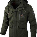 Herren Outdoor Jacke mit Kapuze, einfarbig, langärmlig, Reißverschluss, mehrere Taschen, männliche Herbstjacke Herren Mantel Sportlich : Amazon.de: Fashion