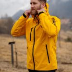 Wasserdichte 3LL Outdoor Jacke Herren MOUNTANEER gelb | NORDBLANC