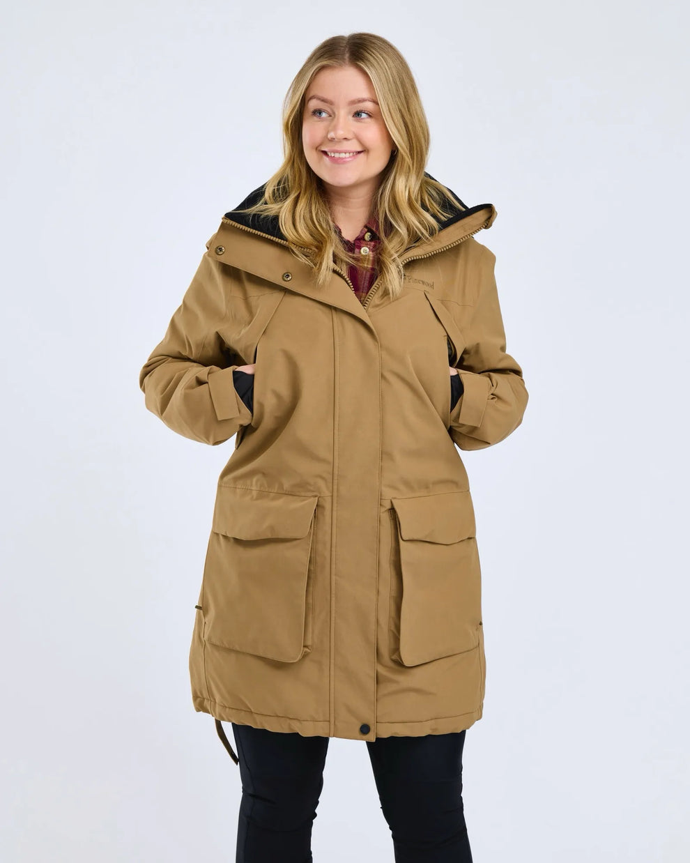 parka-damen-winter-116icg-1.jpg Pinewood® Wilda Padded Parka Damen / D.Sandstone – Bild 1