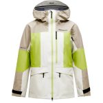 PEAK PERFORMANCE M GRAVITY GORE TEX 3L JACKET AVID BEIGE/STAND OUT GREEN/SAND FOG Skijacke