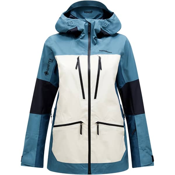 peak-performance-skijacke-damen-866vbq-1.jpg PEAK PERFORMANCE W VERTICAL GORE TEX PRO JACKET HYDRO FRESH/SAND FOG/INFINITY TEEL 25 – Bild 1