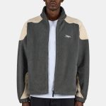 Willett Fleece Jacket Anthracite Light Beige XS