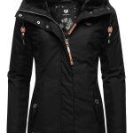 Ragwear Winterjacke Monade Damen Winterparka mit Kapuze und m. Fleece gefüttert