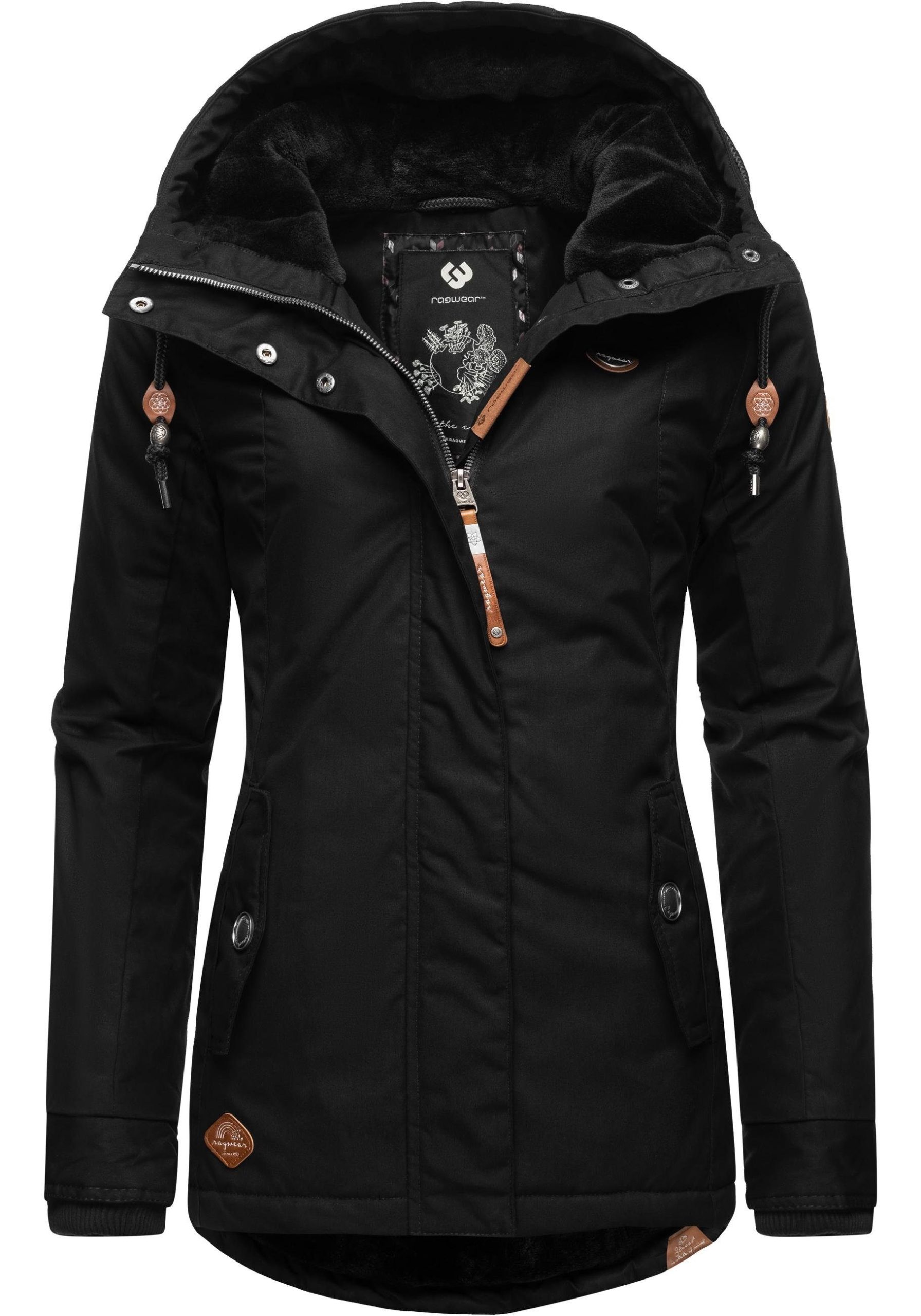 ragwear-jacke-damen-951xry-1.jpg Ragwear Winterjacke Monade Damen Winterparka mit Kapuze und m. Fleece gefüttert – Bild 1