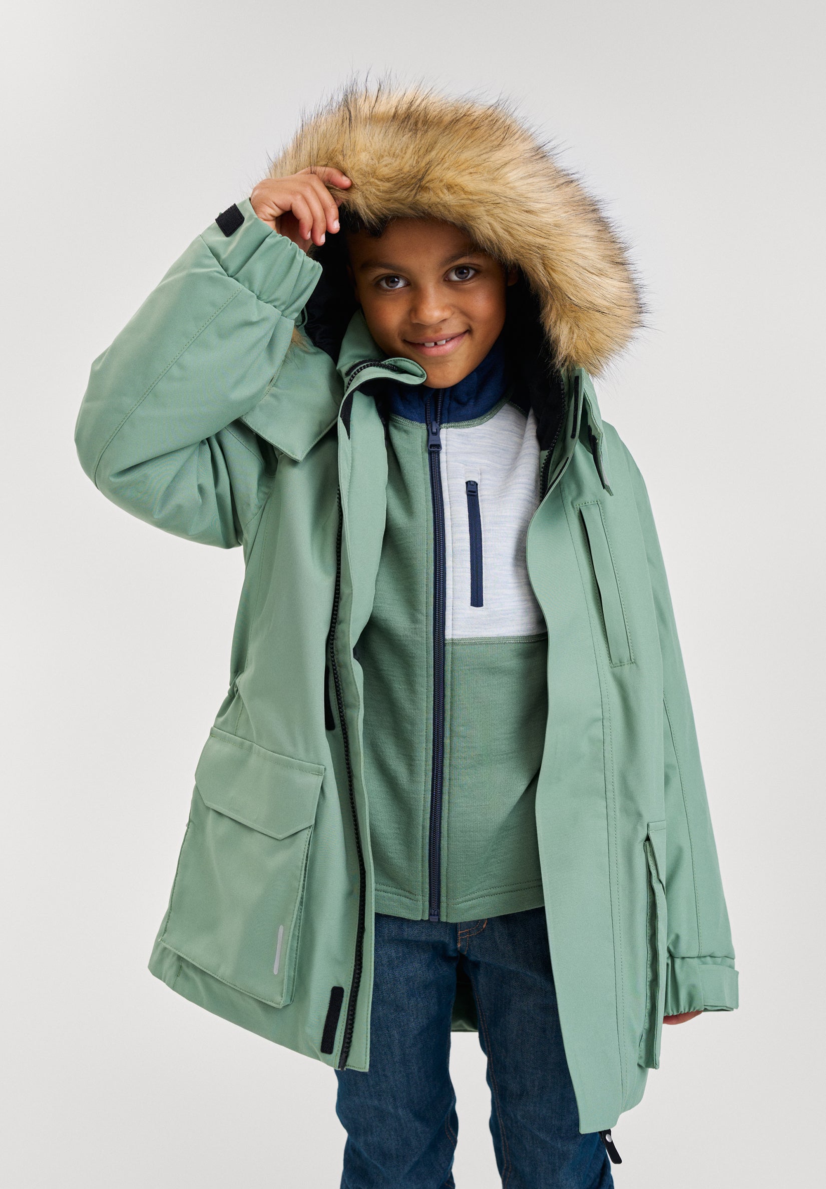 reima-winterjacke-989bpb-1.jpg Wasserdichter ReimaTec Kinder Winterparka Ajaton | Reima – Bild 1