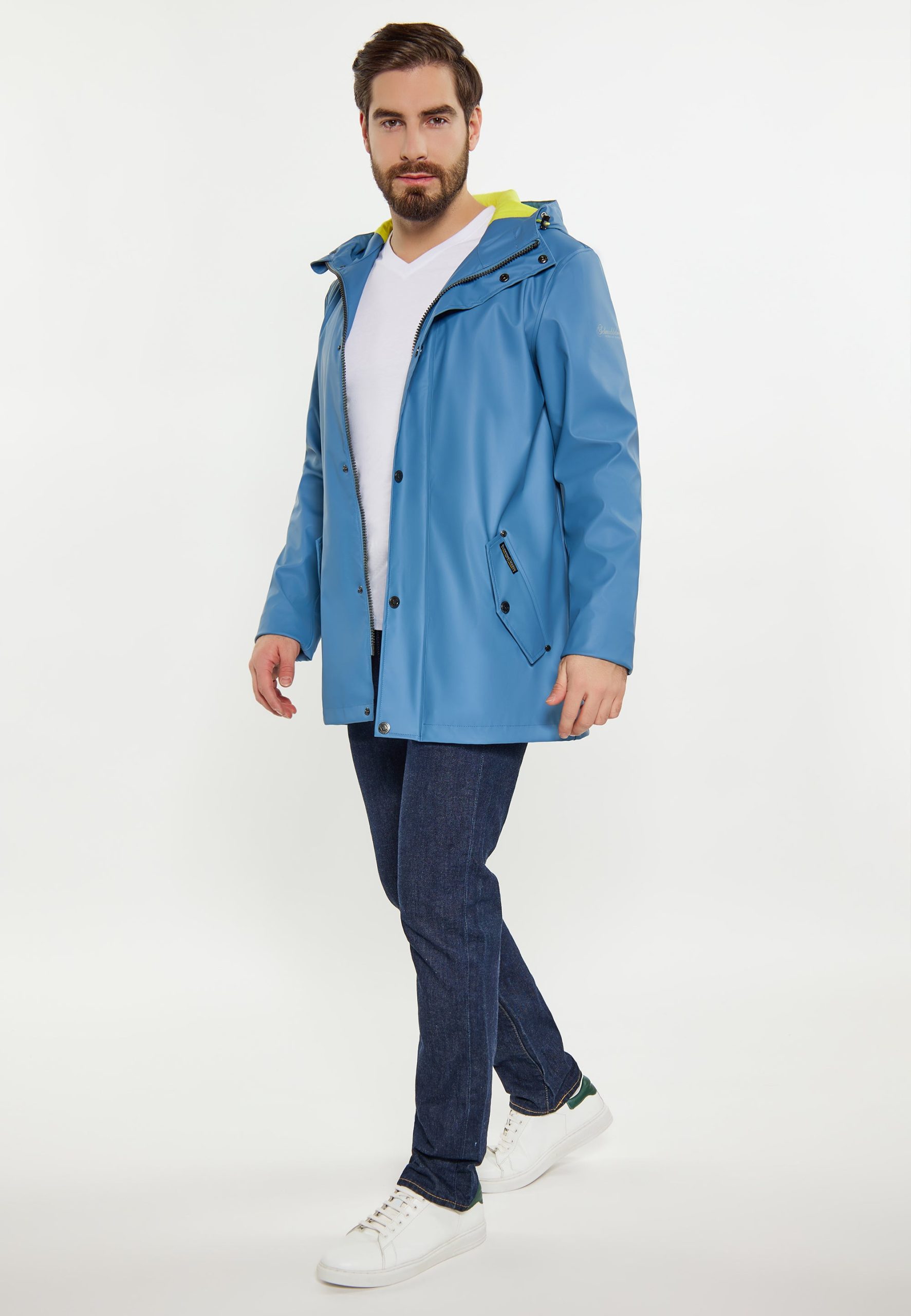 schmuddelwedda-regenjacke-404myp-1.jpg Schmuddelwedda Herren Regenjacke M / Stahlblau / 100 % Polyester – Bild 1