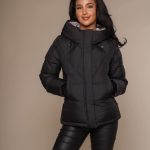 Art 826 | Winterjacke | KURZ | schwarz | Damen | Winter | Kapuze | 42. DE GR