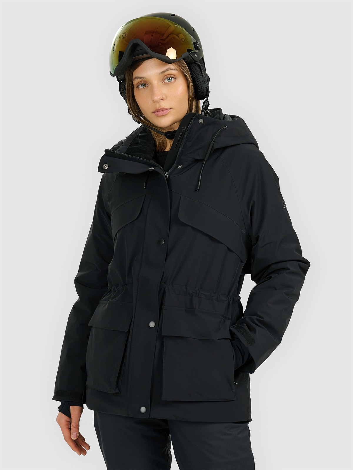 skijacke-damen-schwarz-690nzp-1.jpg Damen Skijacke Membran 15000 schwarz | 4F Sportbekleidung und Schuhe – Bild 1