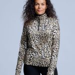 Skipullover Damen Arty Leopardenmuster