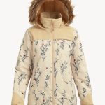 Burton LELAH Jacket CANVAS BIRDS/PEBBLE Snowboard Jacke Damen M