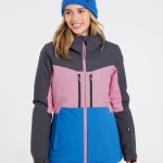 Protest Mugo Damen Ski Snowboard Jacke Horizon Blue (grau/rosa) | eBay.de