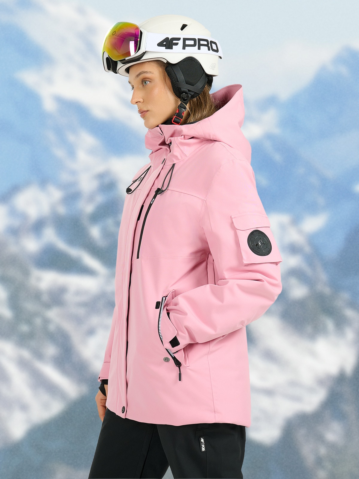 snowboard-jacke-damen-973aar-1.jpg Ski Jacket Ski Und Snowboardjacke Damen Ski Snowboardjacke Mint Pink Ski Jacket Damen Women's Snowboard – Bild 1