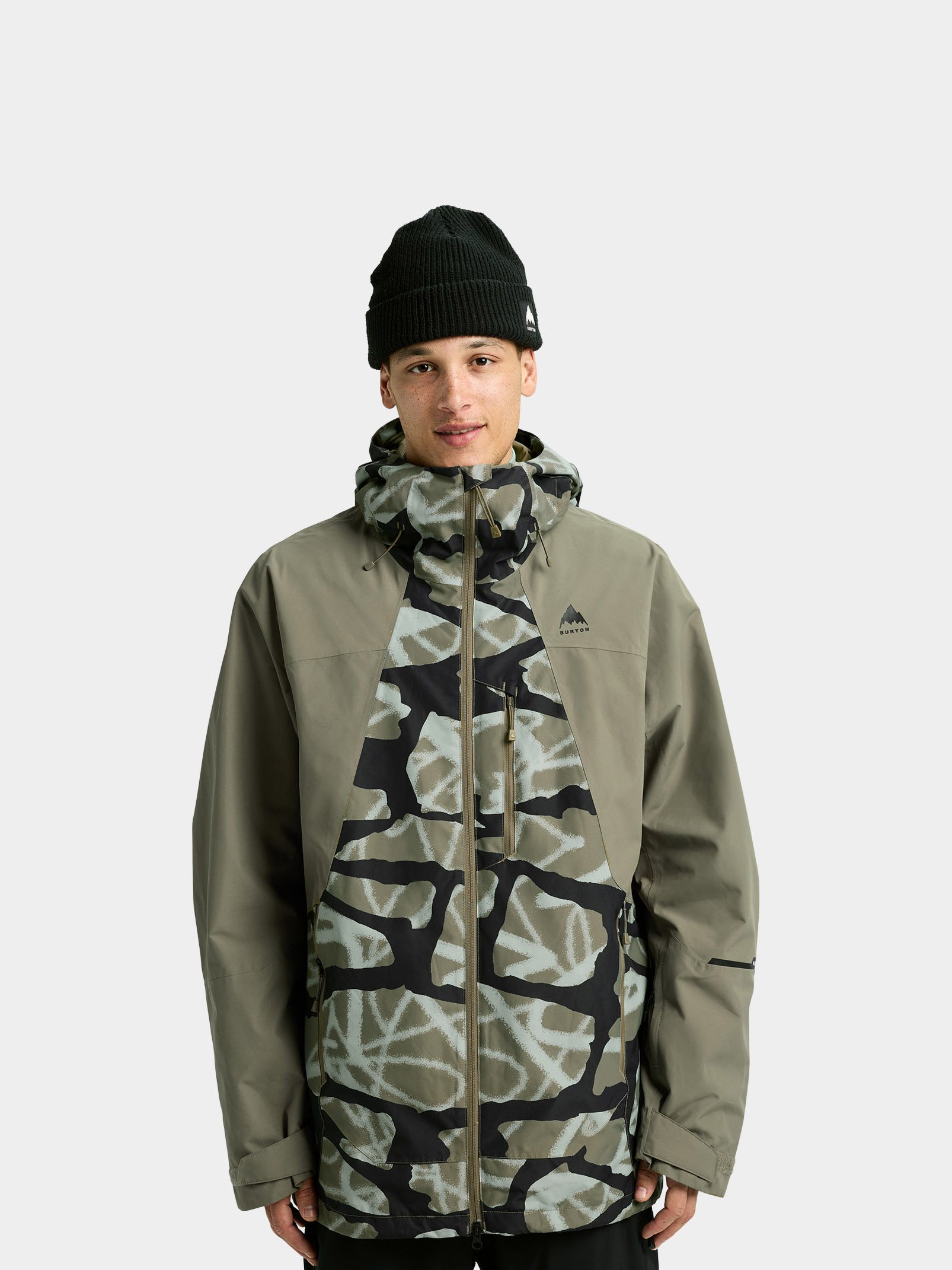 OUTERWEAR Herren Burton Snowboard Jacke Reserve 2L (graffiti camo/forest moss) – Bild 1
