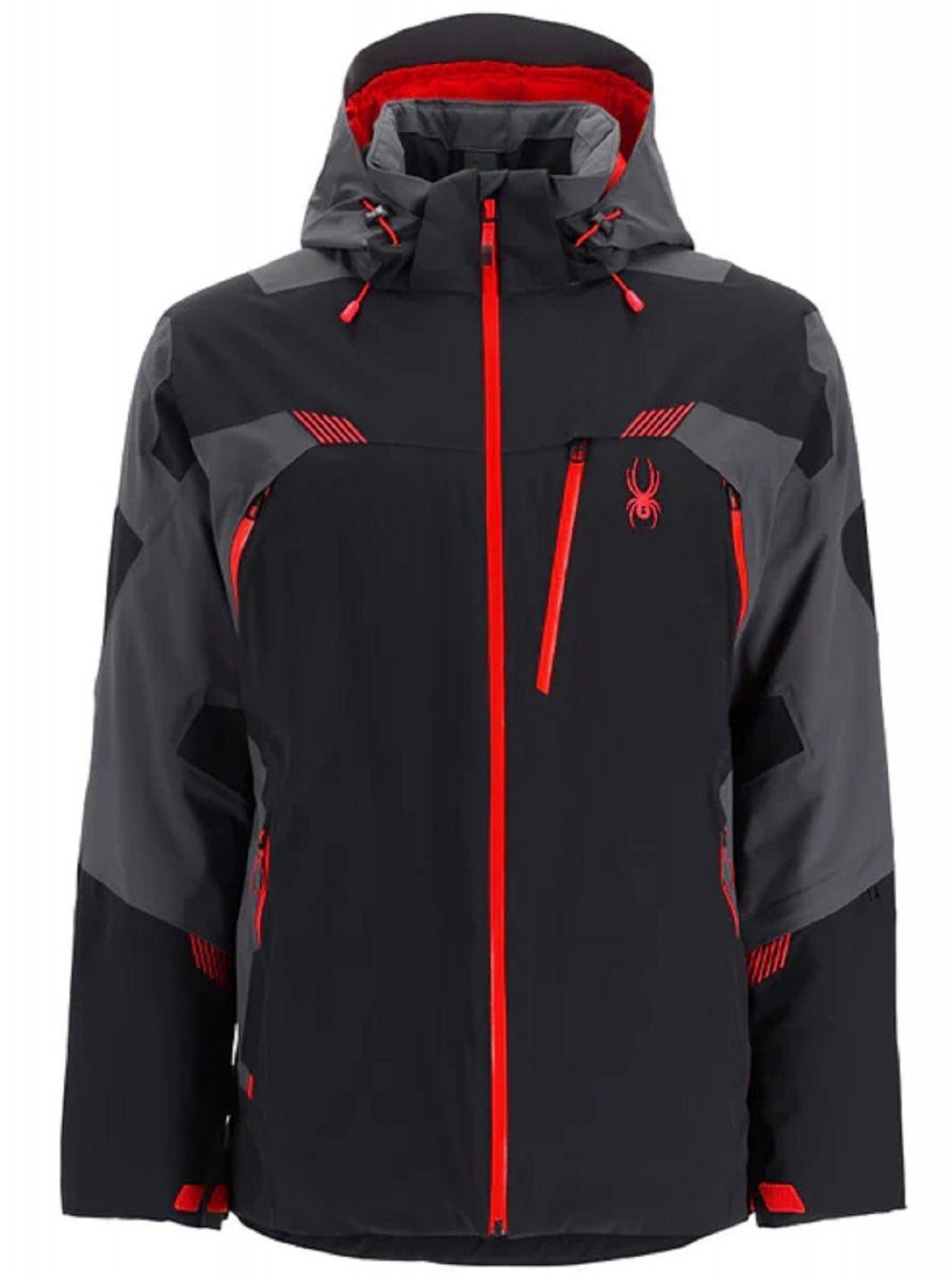 spyder-skijacke-herren-390yvs-1.jpg Spyder Skijacke Spyder Leader Herren Skijacke Winterjacke black volcano 221026 – Bild 1