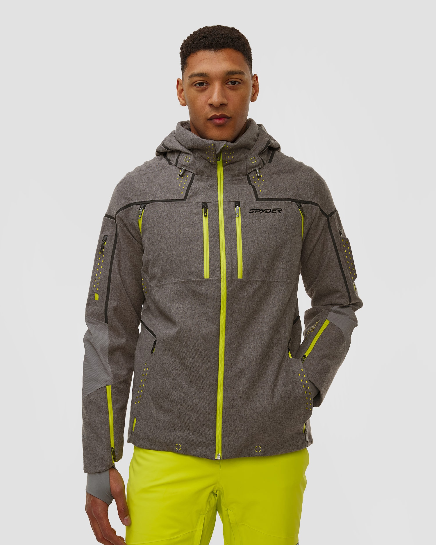 spyder-skijacke-herren-988bjb-1.jpg Spyder Pinnacle Melange Jacket Skijacke für Herren 38sa073502 smm – Bild 1