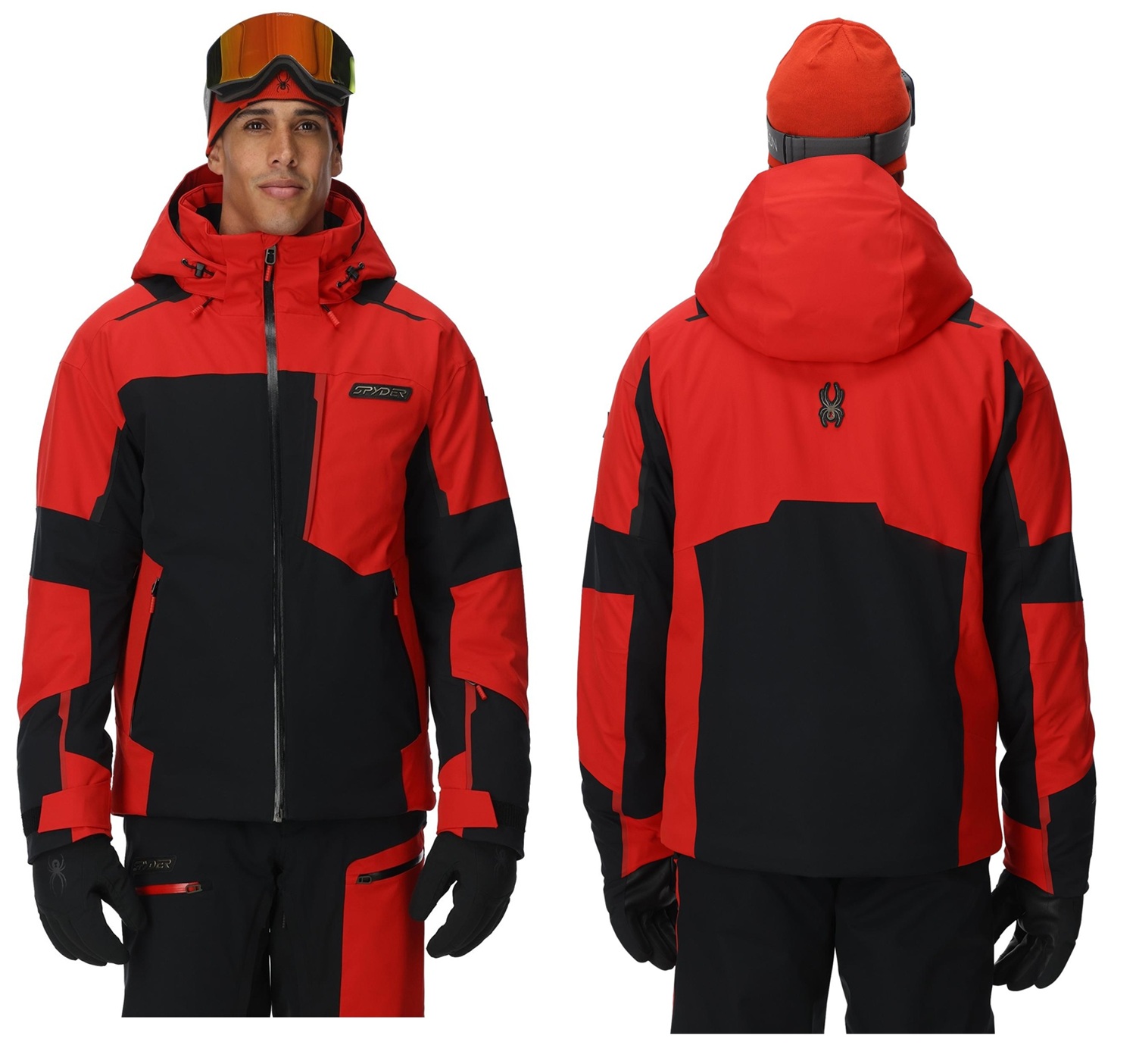 spyder-skijacke-herren-992pdm-1.jpg Spyder Leader Jacket Herren Skijacke Winterjacke 38SA073514 BLK2 – Bild 1