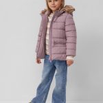 Steppjacke mit Kapuze und Fleece Futter Rosa | s.Oliver