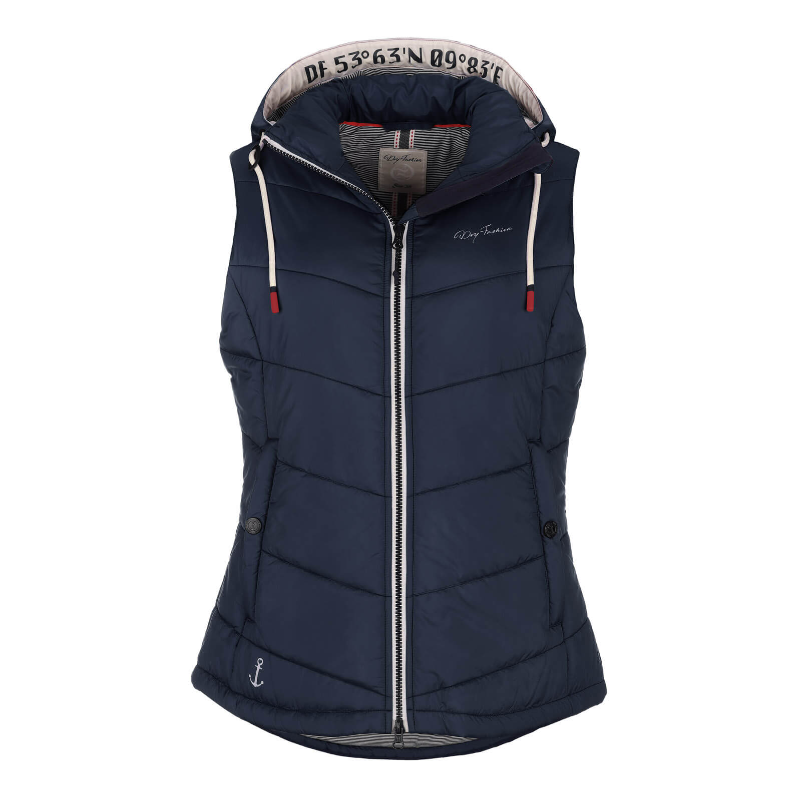 steppweste-529yur-1.jpg Dry Fashion Damen Steppweste Rügen Leichte Weste gesteppt Outdoor Weste – Bild 1