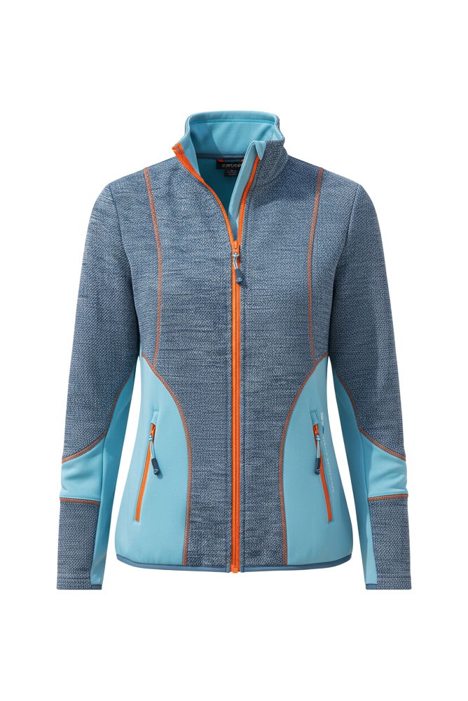 strickfleecejacke-damen-105eqc-1.jpg Damen Strickfleece Jacke – Bild 1