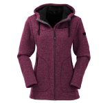 Maul wilde Kaiserin Polar Strickfleecejacke lang Damen purple