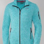 STUBAI Damen Strickfleecejacke, mit flauschigem Fleece auf der Innenseite, Übergangsjacke mit Reißverschluss, modische Damenbekleidung, Türkis, Gr. 36 ...