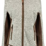 Trachtenjacke Outdoorjacke Wollfleece Prasting mittelgrau grau Strickfleece OS Trachten