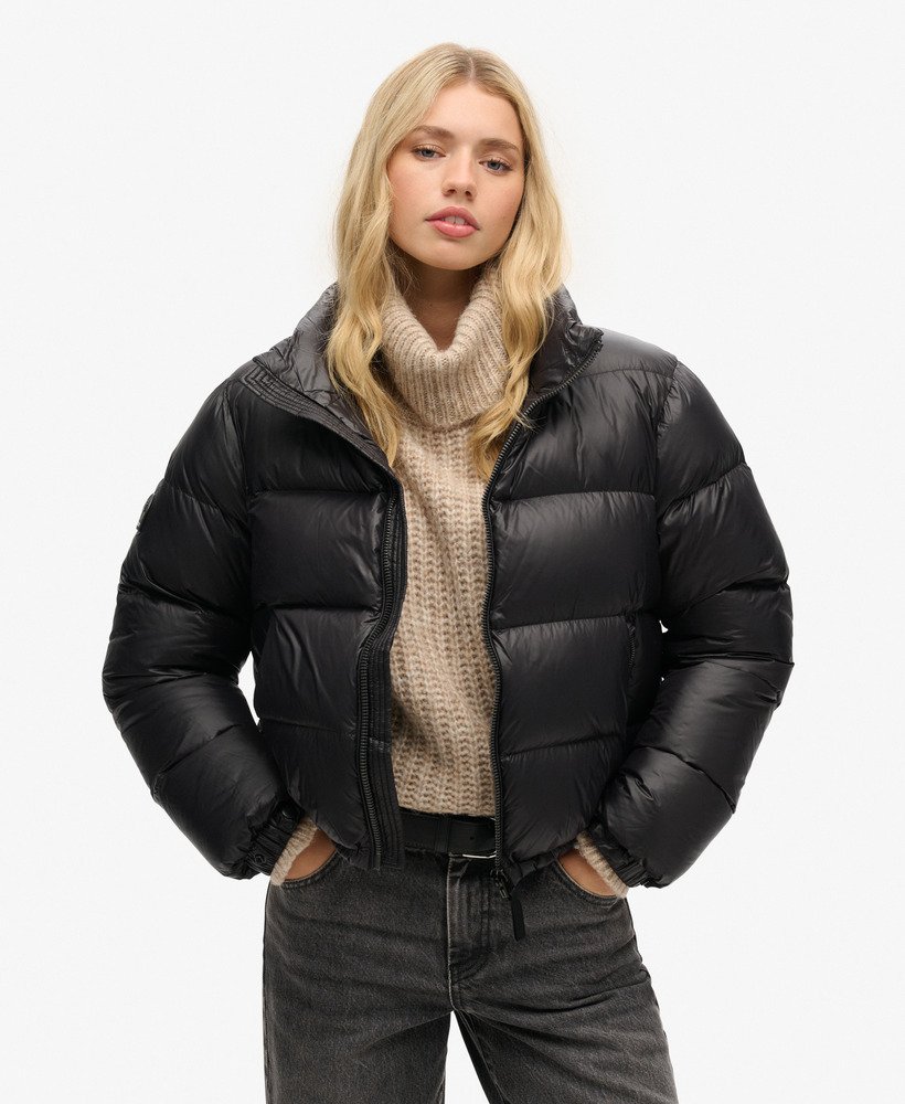 superdry-winterjacke-524exa-1.jpg Luxe Alpine Daunenjacke mit Wattierung schwarz für Damen | Superdry DE – Bild 1