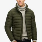 Superdry & Co FUJI PRINTED PADDED Winterjacke dark moss green/grün Zalando