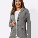 Sieh an! Jerseyblazer Sweatblazer, Mit 60% Baumwolle