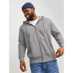 Jack and Jones PLUS | Men's Zip Sweatshirt Hoodie | Sports Direct