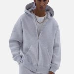 COFI Casuals Sweatjacke Basic Oversized Zip Hoodie, Premium Herren & Damen Sweat Jacke
