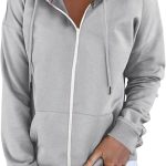 Damen Sweatjacke XXL Sommer Lang mit Reißverschluss Hoodie Jacke Sweatshirt Jacke Sport Langarm Oversize Kordelzug Sweatjacke Pullover Outdoor mit Kapuze Kapuzenjacke Kapuzenpullover : Amazon.de: Fashion