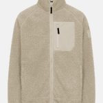 Kuschelby Pocket Herren Fleecejacke Cobblestone Beige Teddy