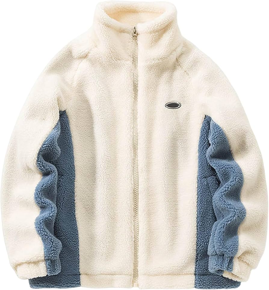 teddy-jacke-herren-730sih-1.jpg Teddyjacke Herren Winddichte Fleecejacken Warm Teddyfleece Jacke Sherpa Jacke Große Größen Felljacke Ohne Kapuze Sportjacke Sweatjacke Plüschjacke ... – Bild 1