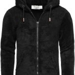 Amaci&Sons Sweatjacke BERWYN Teddyfell Jacke Herren Teddy Sweatjacke Plüsch Hoodie Pullover Zipper Jacke