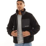 JACK & JONES Herren Vesterbro Teddy Jacke Schwarz