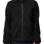 Teddy Fleece Jacke Herren Black